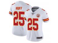 Women's Limited Marqueston Huff #25 Nike White Road Jersey - NFL Kansas City Chiefs Vapor Untouchable