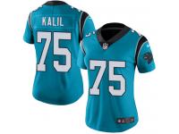 Women's Limited Matt Kalil #75 Nike Blue Jersey - NFL Carolina Panthers Rush