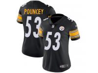 Women's Limited Maurkice Pouncey #53 Nike Black Home Jersey - NFL Pittsburgh Steelers Vapor