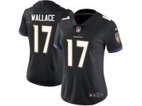 Women's Limited Mike Wallace #17 Nike Black Alternate Jersey - NFL Baltimore Ravens Vapor Untouchable