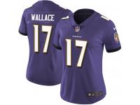 Women's Limited Mike Wallace #17 Nike Purple Home Jersey - NFL Baltimore Ravens Vapor Untouchable