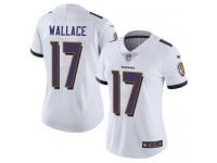 Women's Limited Mike Wallace #17 Nike White Road Jersey - NFL Baltimore Ravens Vapor Untouchable