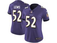 Women's Limited Ray Lewis #52 Nike Purple Home Jersey - NFL Baltimore Ravens Vapor Untouchable