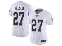 Women's Limited Reggie Nelson #27 Nike White Road Jersey - NFL Oakland Raiders Vapor Untouchable