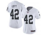 Women's Limited Ronnie Lott #42 Nike White Road Jersey - NFL Oakland Raiders Vapor Untouchable