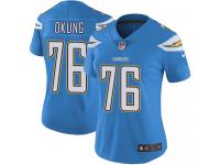Women's Limited Russell Okung #76 Nike Electric Blue Alternate Jersey - NFL Los Angeles Chargers Vapor Untouchable