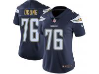 Women's Limited Russell Okung #76 Nike Navy Blue Home Jersey - NFL Los Angeles Chargers Vapor Untouchable