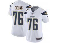 Women's Limited Russell Okung #76 Nike White Road Jersey - NFL Los Angeles Chargers Vapor Untouchable