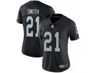 Women's Limited Sean Smith #21 Nike Black Home Jersey - NFL Oakland Raiders Vapor Untouchable