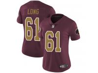 Women's Limited Spencer Long #61 80th Anniversary Nike Burgundy Red Alternate Jersey - NFL Washington Redskins Vapor Untouchable