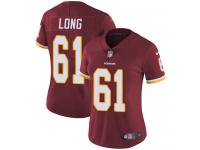 Women's Limited Spencer Long #61 Nike Burgundy Red Home Jersey - NFL Washington Redskins Vapor Untouchable