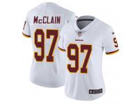 Women's Limited Terrell McClain #97 Nike White Road Jersey - NFL Washington Redskins Vapor Untouchable