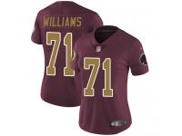 Women's Limited Trent Williams #71 80th Anniversary Nike Burgundy Red Alternate Jersey - NFL Washington Redskins Vapor Untouchable