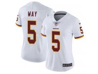 Women's Limited Tress Way #5 Nike White Road Jersey - NFL Washington Redskins Vapor Untouchable