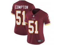 Women's Limited Will Compton #51 Nike Burgundy Red Home Jersey - NFL Washington Redskins Vapor Untouchable