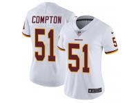 Women's Limited Will Compton #51 Nike White Road Jersey - NFL Washington Redskins Vapor Untouchable