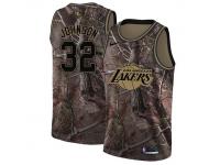 Women's Magic Johnson Swingman Camo Nike Jersey NBA Los Angeles Lakers #32 Realtree Collection