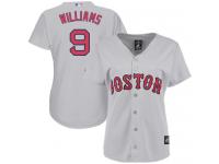 Women's Majestic Boston Red Sox #9 Ted Williams Authentic Grey Road MLB Jersey
