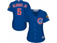 Women's Majestic Chicago Cubs #5 Albert Almora Jr Royal Blue Alternate MLB Jersey