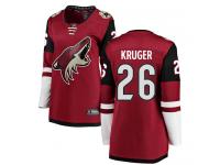 Women's Marcus Kruger Breakaway Burgundy Red Home NHL Jersey Arizona Coyotes #26