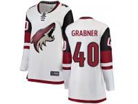Women's Michael Grabner Breakaway White Away NHL Jersey Arizona Coyotes #40