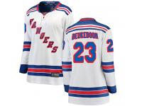 Women's New York Rangers #23 Jeff Beukeboom White Away Breakaway NHL Jersey