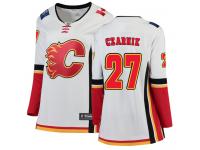 Women's NHL Calgary Flames #27 Austin Czarnik Breakaway Away Jersey White