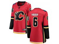 Women's NHL Calgary Flames #6 Dalton Prout Breakaway Home Jersey Red