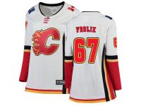 Women's NHL Calgary Flames #67 Michael Frolik Breakaway Away Jersey White