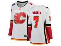 Women's NHL Calgary Flames #7 TJ Brodie Breakaway Away Jersey White