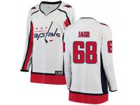 Women's NHL Washington Capitals #68 Jaromir Jagr Breakaway Away Jersey White