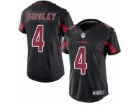 Women's Nike Arizona Cardinals #4 Ryan Quigley Limited Black Rush NFL Jersey