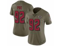 Women's Nike Atlanta Falcons #92 Dontari Poe Limited Olive 2017 Salute to Service NFL Jersey