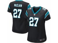 Women's Nike Carolina Panthers #27 Robert McClain Game Black Team Color NFL Jersey