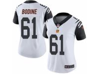 Women's Nike Cincinnati Bengals #61 Russell Bodine Limited White Rush NFL Jersey