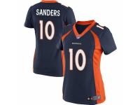 Women's Nike Denver Broncos #10 Emmanuel Sanders Game Navy Blue Alternate NFL Jersey