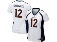 Women's Nike Denver Broncos #12 Andre Caldwell Elite White NFL Jersey