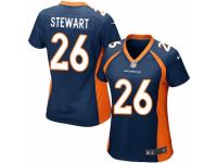 Women's Nike Denver Broncos #26 Darian Stewart Game Navy Blue Alternate NFL Jersey