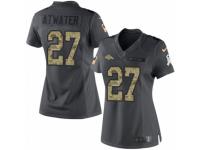 Women's Nike Denver Broncos 27 Steve Atwater Limited Black 2016 Salute to Service NFL Jersey