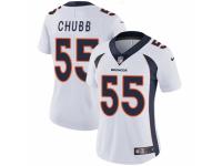 Women's Nike Denver Broncos #55 Bradley Chubb White Vapor Untouchable Limited Player NFL Jersey