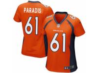 Women's Nike Denver Broncos #61 Matt Paradis Game Orange Team Color NFL Jersey