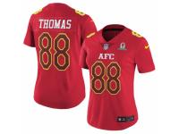 Women's Nike Denver Broncos #88 Demaryius Thomas Limited Red 2017 Pro Bowl NFL Jersey