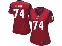 Women's Nike Houston Texans #74 Chris Clark Game Red Alternate NFL Jersey