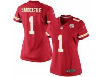 Women's Nike Kansas City Chiefs #1 Leon Sandcastle Limited Red Team Color NFL Jersey