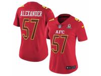Women's Nike Kansas City Chiefs #57 D.J. Alexander Limited Red 2017 Pro Bowl NFL Jersey