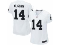 Women's Nike Oakland Raiders #14 Matt McGloin Game White NFL Jersey