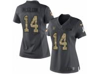 Women's Nike Oakland Raiders #14 Matt McGloin Limited Black 2016 Salute to Service NFL Jersey