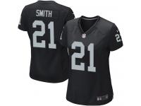 Women's Nike Oakland Raiders #21 Sean Smith Game Black Team Color NFL Jersey