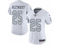 Women's Nike Oakland Raiders #25 Fred Biletnikoff Limited White Rush NFL Jersey