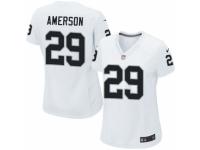 Women's Nike Oakland Raiders #29 David Amerson Game White NFL Jersey